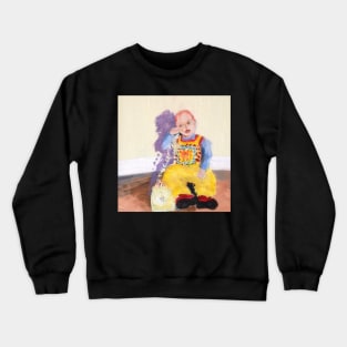 toddler on the phone Crewneck Sweatshirt